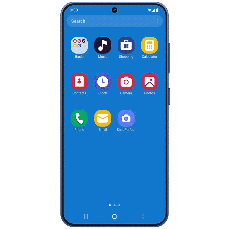 A gif showing the flow for a user making a purchase on an android phone using Steer Safe for mobile apps.