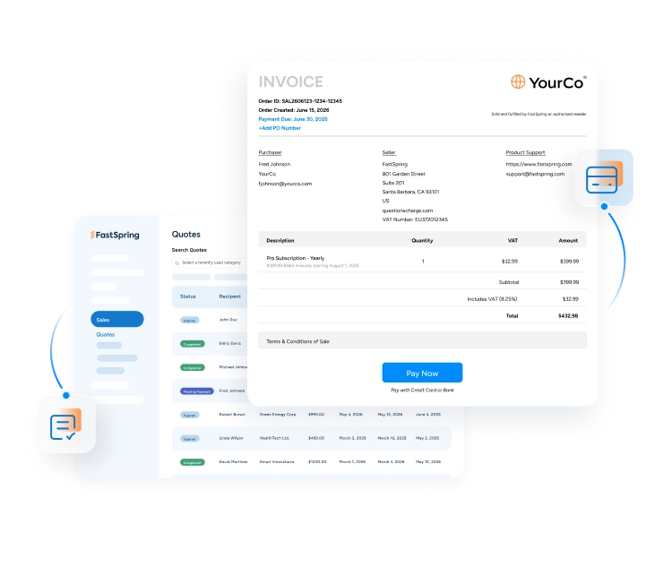FastSpring Digital Invoicing