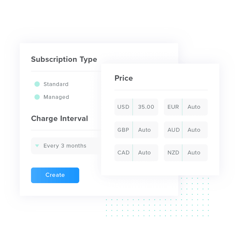 An Illustration of the Subscription Setup in the FastSpring Platform