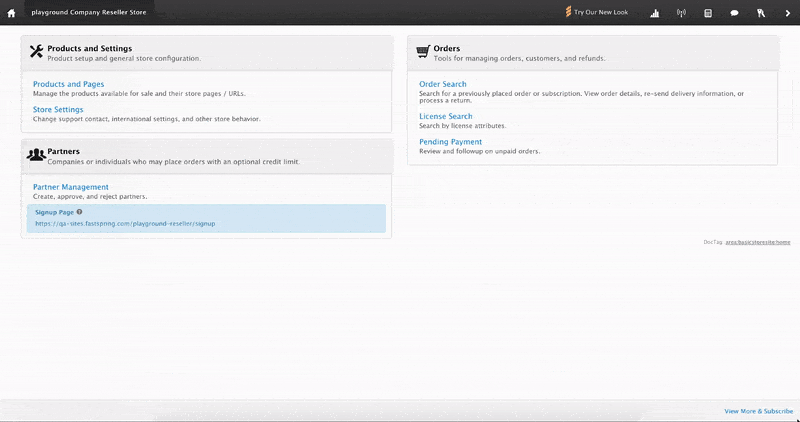 Comparing the old and new interface FastSpring Resellers