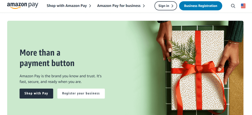 Amazon Pay homepage: More than a payment button