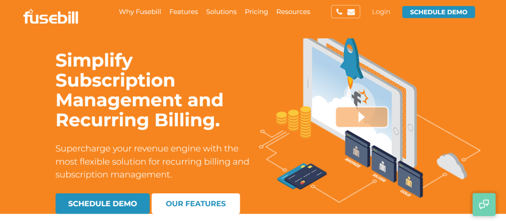 Fusebill homepage: Simplify subscription management and recurring billing